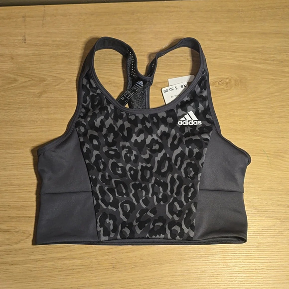 Adidas Gray Sports Bra XS - Picture 1 of 4